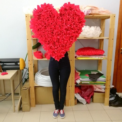 Сердце для декора  (возможно изготовление в другой технике и любом цвете) 